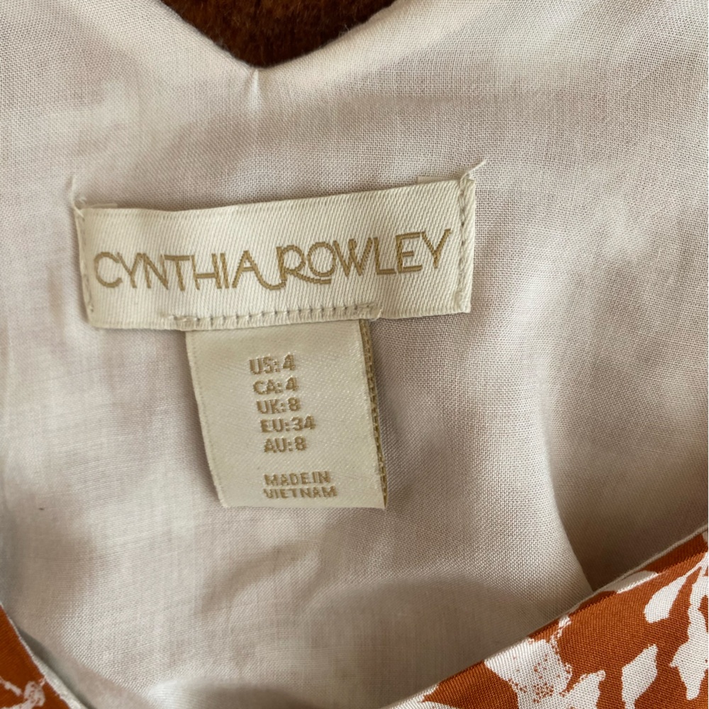 Cynthia Rowley brown and white floral maxi dress - Picture 6 of 8